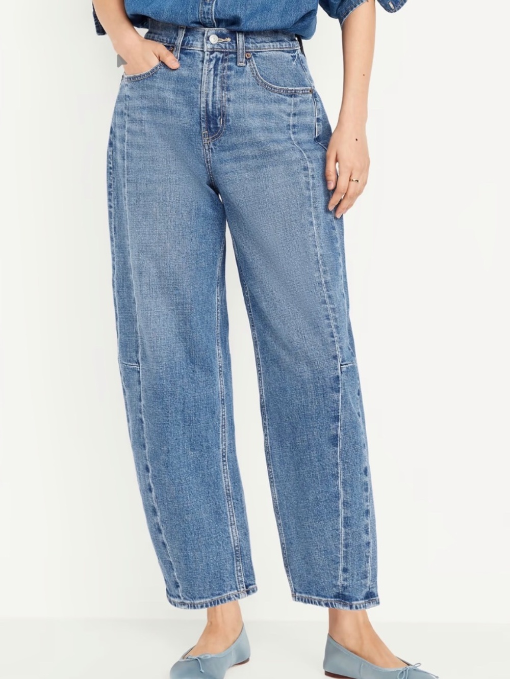 Old Navy High-waisted Barrel Jeans -2-